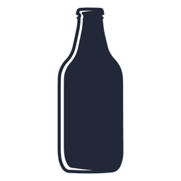 Cerveza steinie botella silueta Diseño PNG