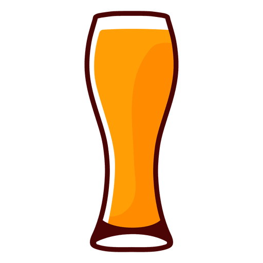 Bier weizen Glas PNG-Design