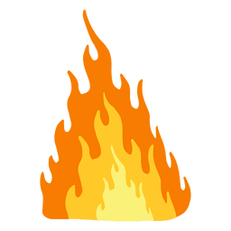 Loderndes Feuer-Cartoon PNG-Design