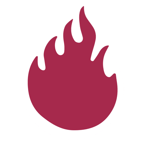 Loderndes Feuersymbol PNG-Design
