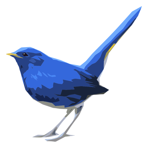 Blaue Rotschwanzvogelillustration PNG-Design