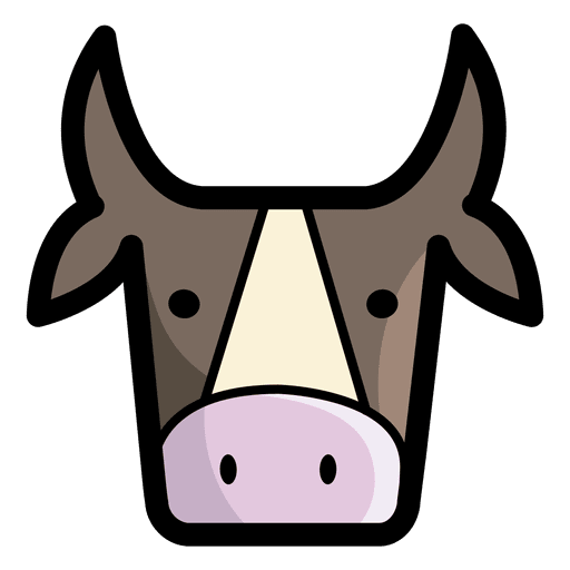 Bull head PNG Design