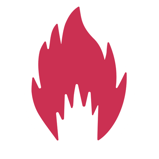 Burning fire silhouette - Transparent PNG & SVG vector file