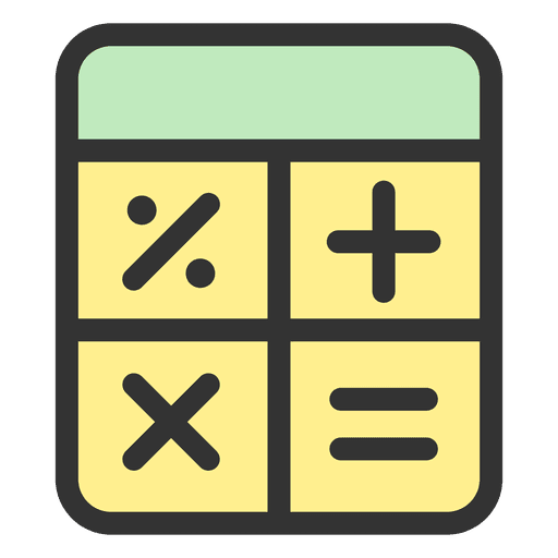 Calculator stroke icon PNG Design