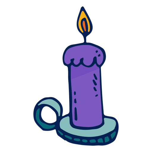 Candle illustration PNG Design