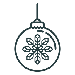Ícone de bola de natal Desenho PNG