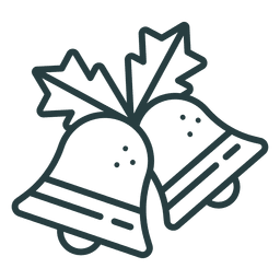 Ícone de sinos de Natal ícone de Natal Desenho PNG