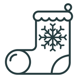 Ícone de bota de natal Desenho PNG