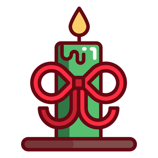 Christmas candle PNG Design