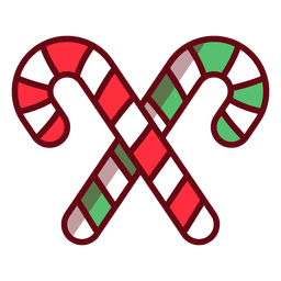Christmas candy cane PNG Design