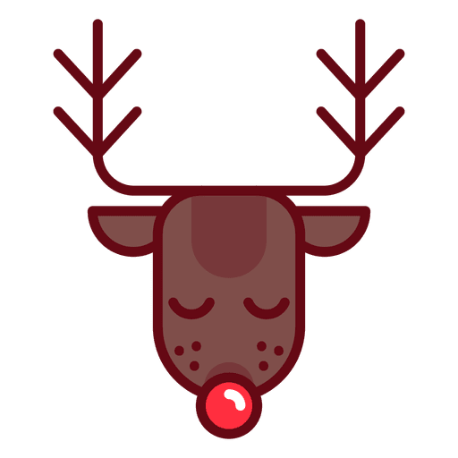 Christmas Rudolph Reindeer PNG Design