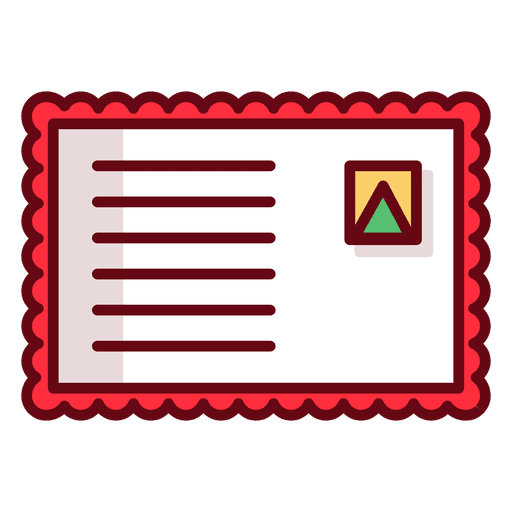 Christmas envelope PNG Design