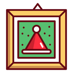 Foto enmarcada de navidad Diseño PNG
