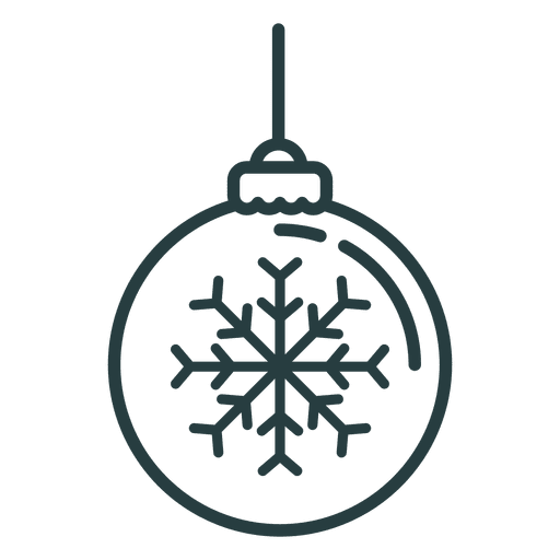 Christmas ornament ball icon