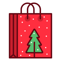 Weihnachtseinkaufstasche PNG-Design