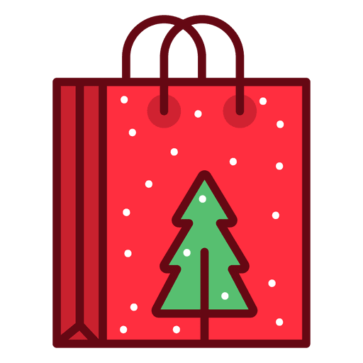 Bolsa de compras de navidad Diseño PNG