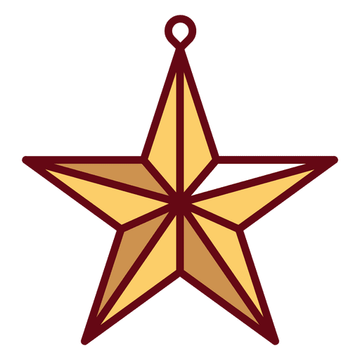 PNG y SVG de estrella de navidad con fondo transparente para descargar