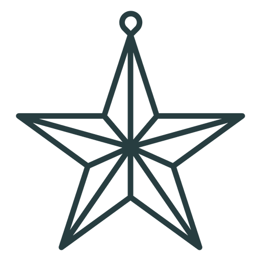 Ícone de estrela de natal Desenho PNG