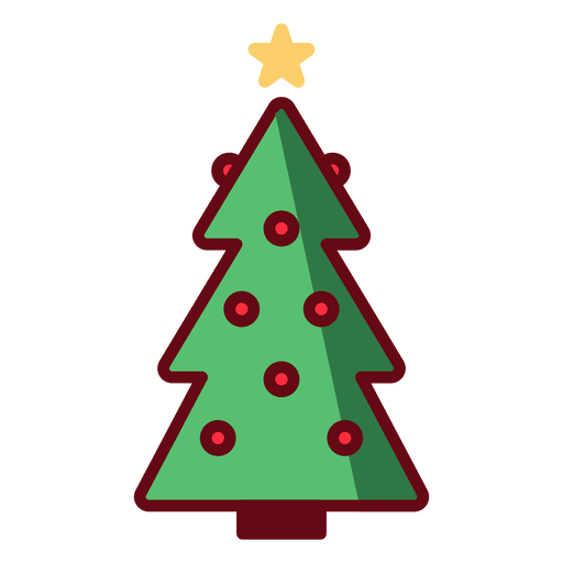 Ilustração da árvore de natal - Baixar PNG/SVG Transparente