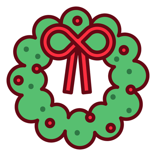 Christmas Wreath Icon - Transparent PNG & SVG vector file