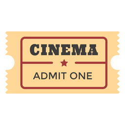 Bilhete de entrada no cinema Desenho PNG