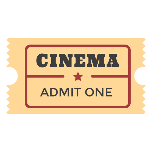 Bilhete de entrada no cinema