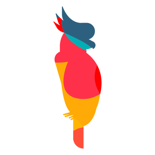 Kakadu abstrakte Farbe PNG-Design