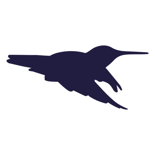 Colibri fliegende Silhouette PNG-Design