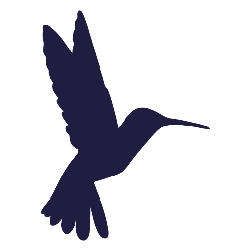 Colibri hovering silhouette PNG Design