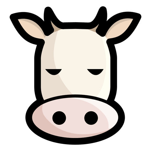 Vaca avatar vaca vector Diseño PNG