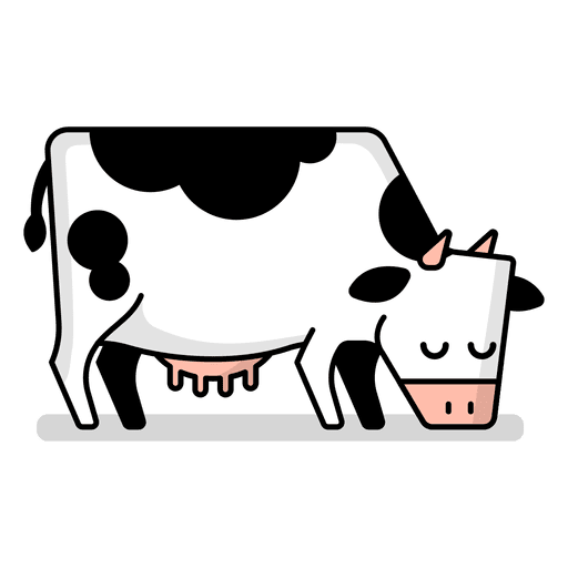 Dibujos animados de pastoreo de vacas