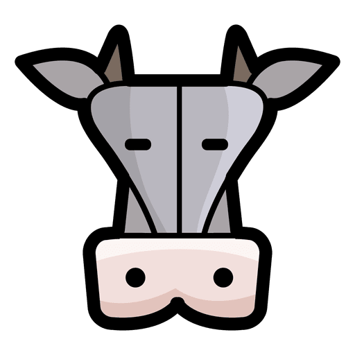 Cow head PNG Design
