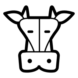 Golpe de cabeça de vaca Desenho PNG