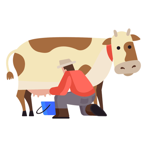 Vaca, ordeño, Ilustración Transparent PNG Vaca, ordeño, Ilustración Transparent PNG