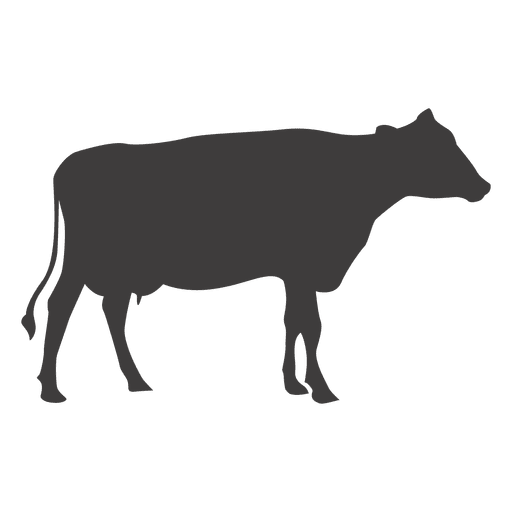 Vetor de silhueta de vaca Desenho PNG