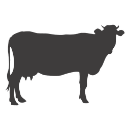 Cow standing silhouette PNG Design