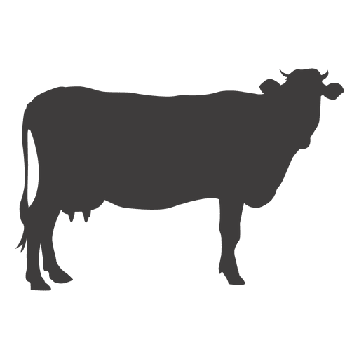 Cow standing silhouette PNG Design