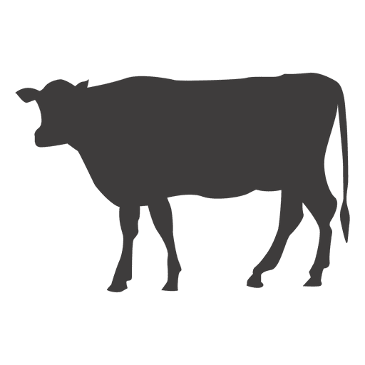 Cow walking silhouette PNG Design
