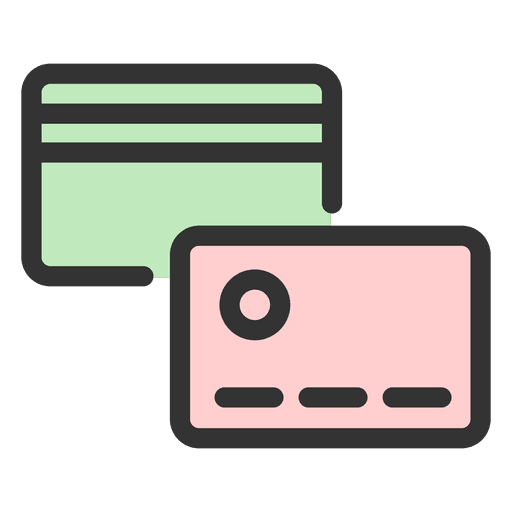 Kreditkarte vorne und hinten PNG-Design