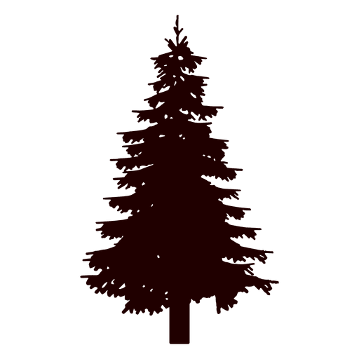 Silhueta de pinheiro Desenho PNG