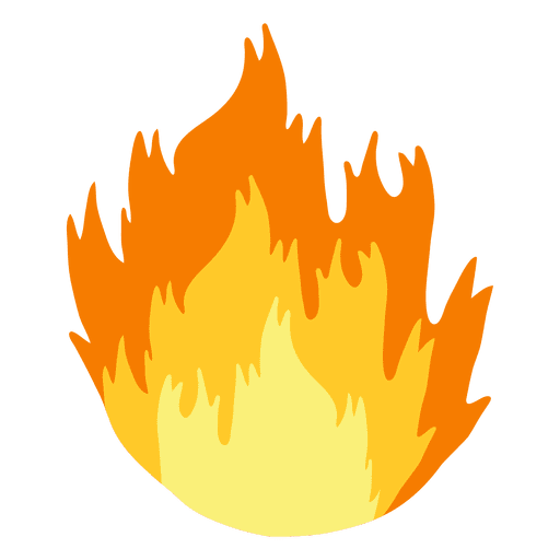 Desenhos animados de chamas de fogo