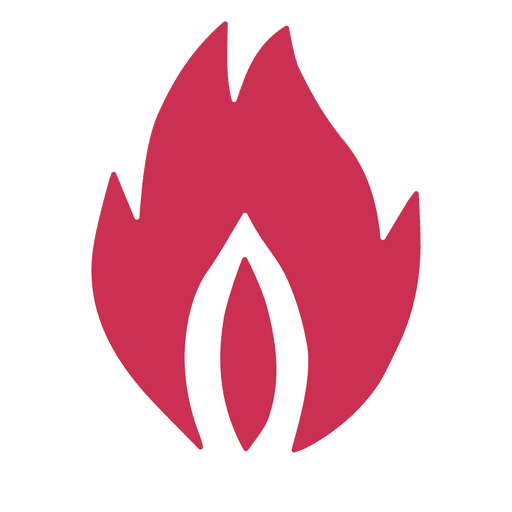 Silhueta de chamas de fogo Desenho PNG