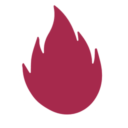 Fire silhouette PNG Design