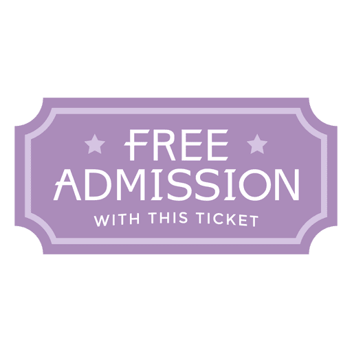 Free Admission Ticket Transparent Png Svg Vector File