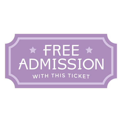 Free admission ticket