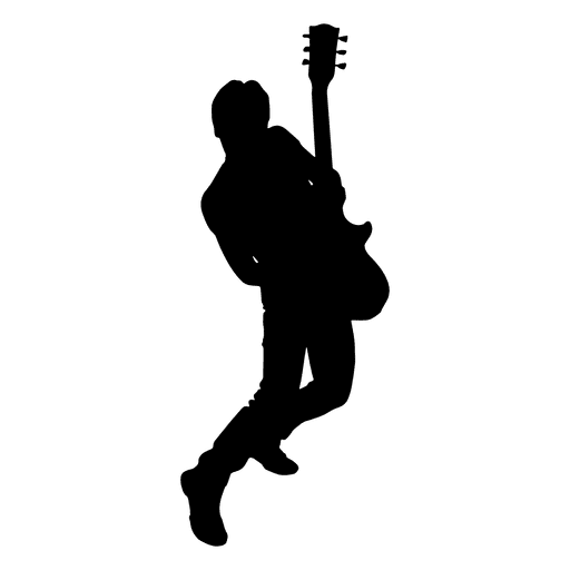 Guitarrista solista silueta Descargar PNG/SVG transparente