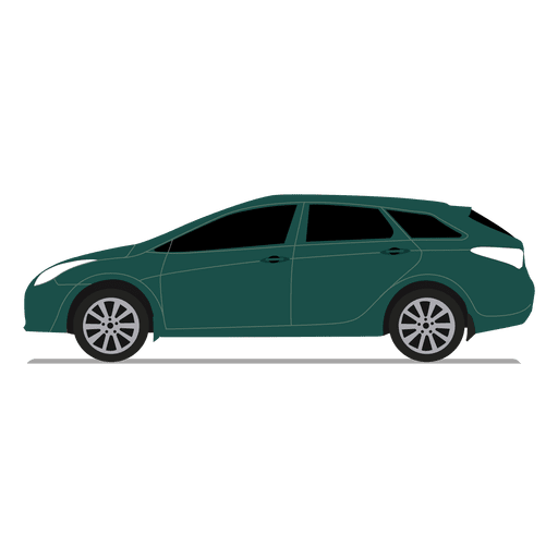 Hatchback side view PNG Design