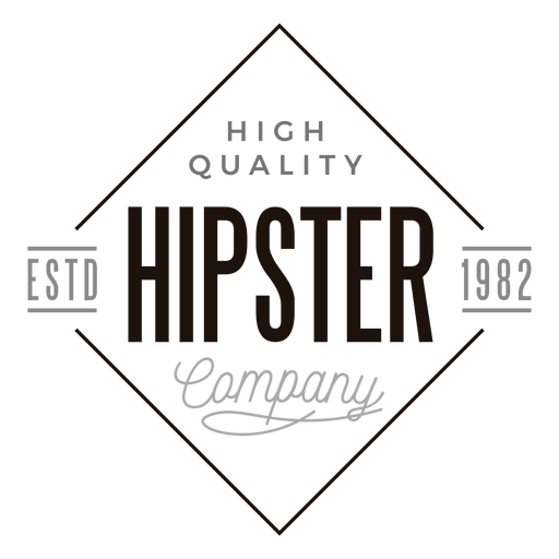 Hipster company logo PNG Design