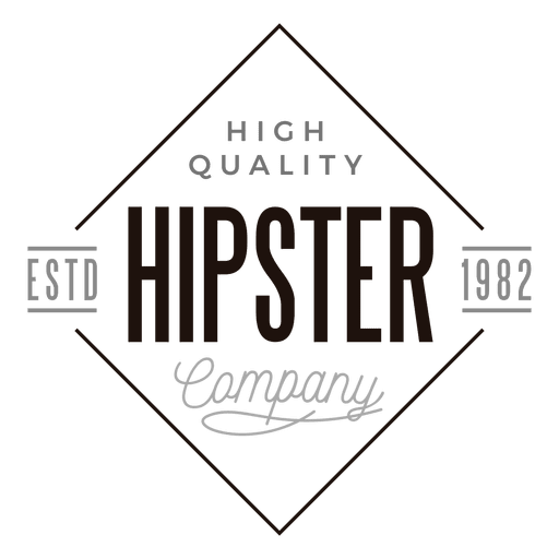 Hipster-Firmenlogo PNG-Design