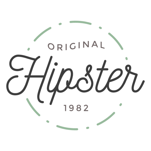Logo de hipster Diseño PNG